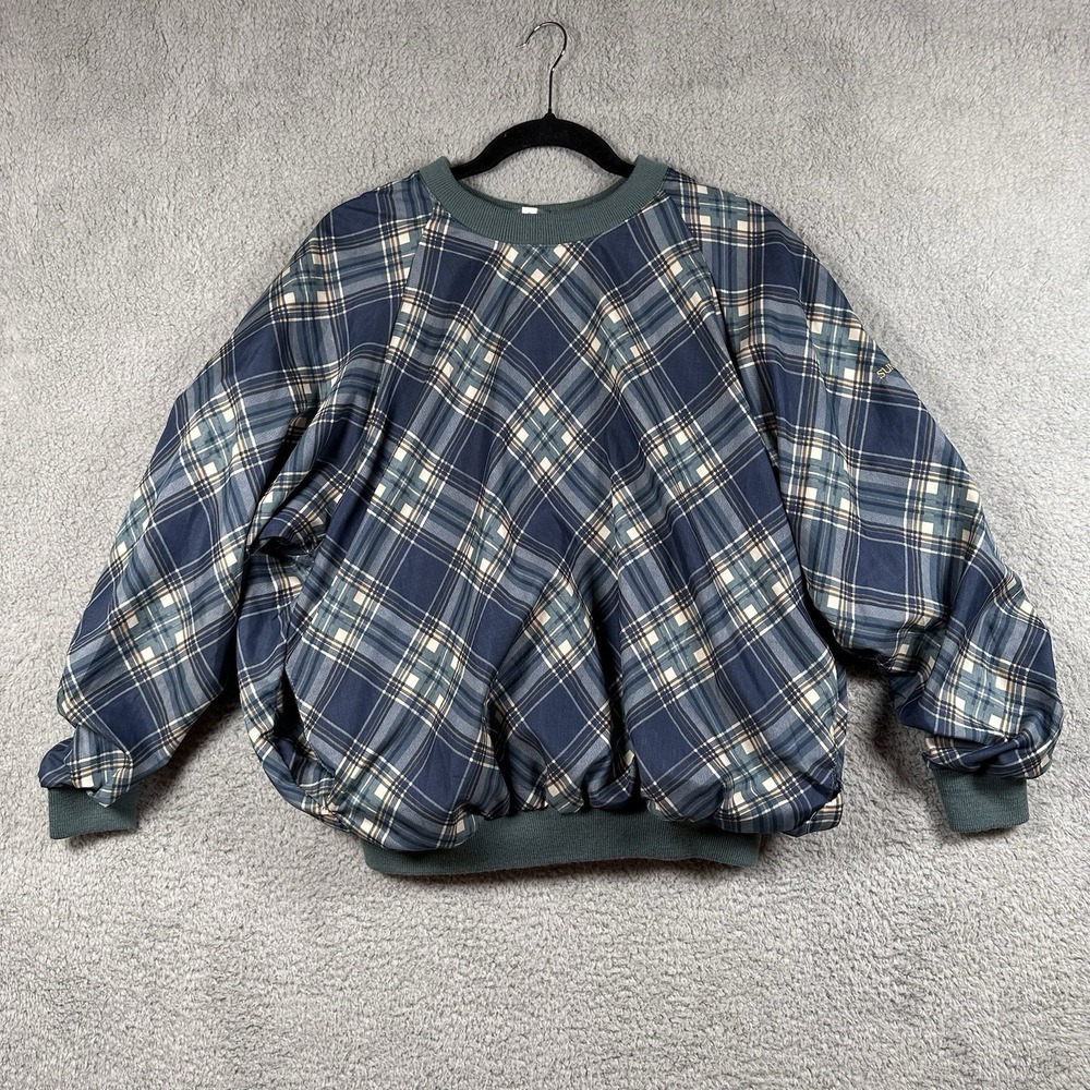 VTG Sunderland of Scotland Jacket Women's Medium Blue Plaid Windbreaker